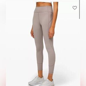 Lululemon In Movement Everlux Tight Size 2- Everluxe Dark Chrome